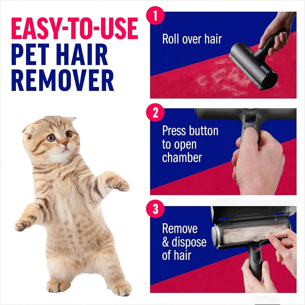 Ultimate Pet Hair Remover Roller: Effortlessly Clean Your Furniture, Carpet & Clothing