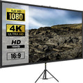SucceBuy Tripod Projector Screen With Stand 4K HD Portable Cinema