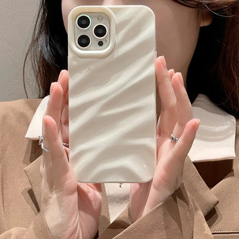RuffleWave Satin iPhone Case