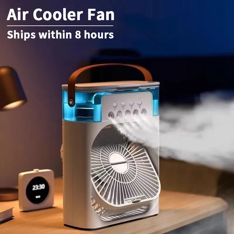 Kualool 3-In-1 Air Cooler Humidifier Portable Night Light