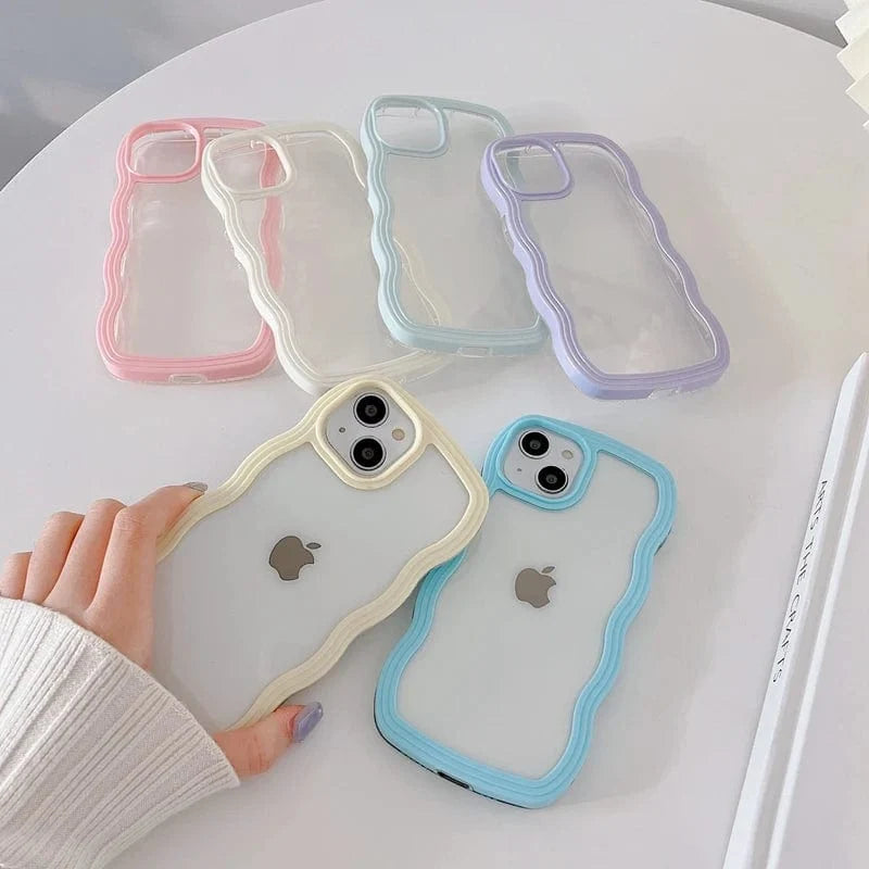 Soft Wavy Lines iPhone Case