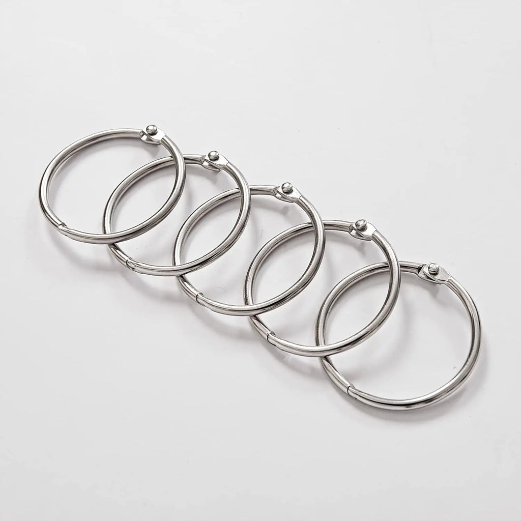 24 Pack Shower Curtain Rings Rust Proof Hooks For Bathroom