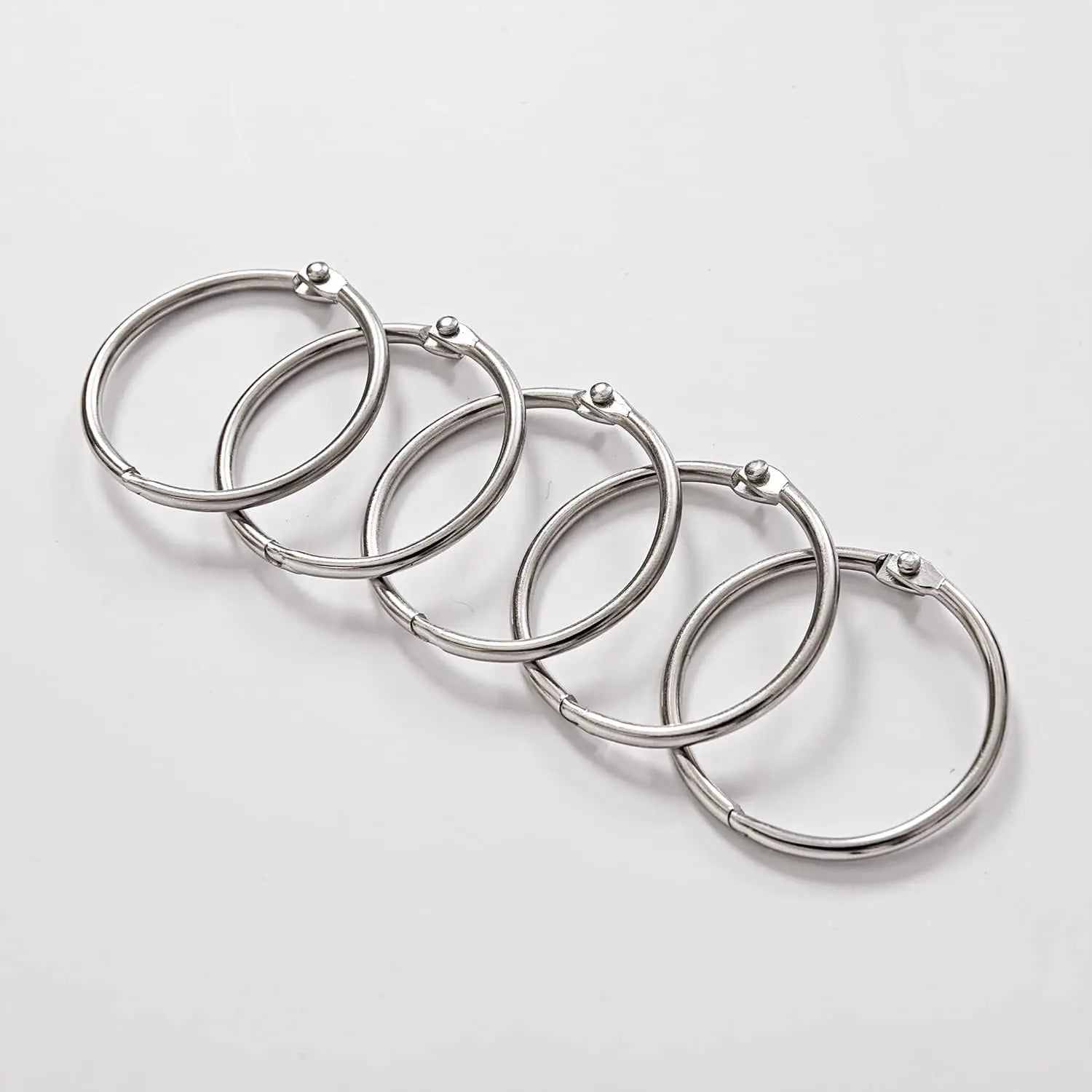 24 Pack Shower Curtain Rings Rust Proof Hooks For Bathroom