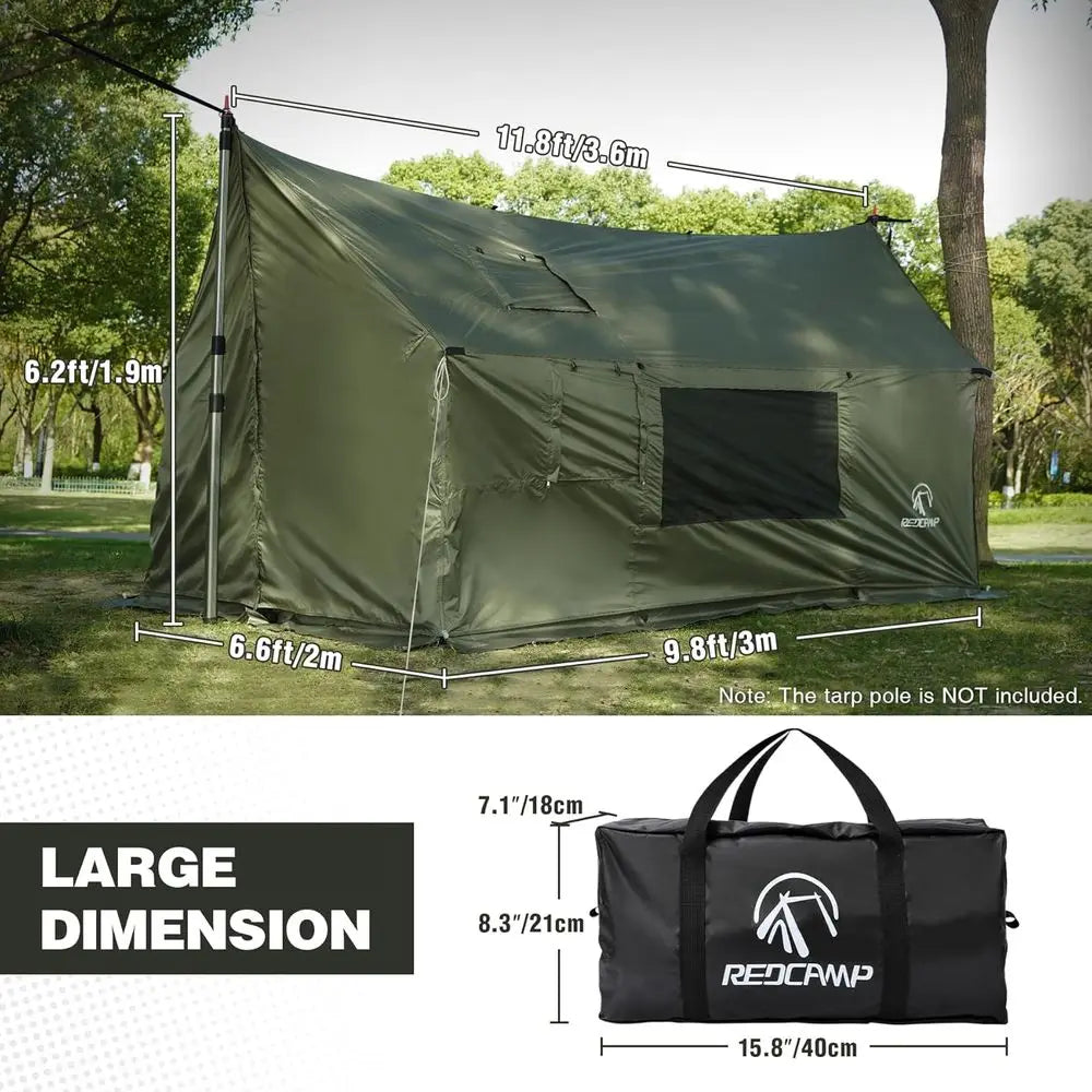 4-Season Windproof Waterproof Hammock Tent With Stove Jack For Camping