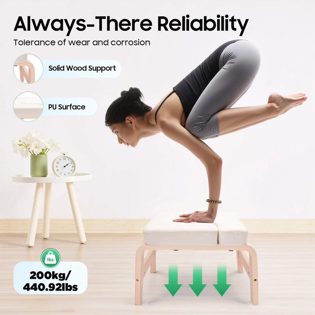 Bymaocar Yoga Headstand Inversion Bench For Gymnastics And Core Training