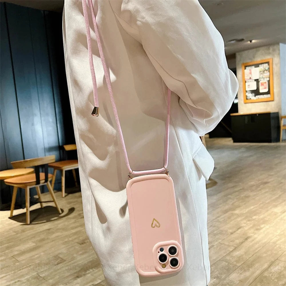 HeartLink Crossbody iPhone Case