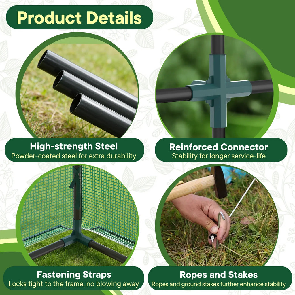 JHK Portable Walk In Greenhouse For Outdoor Plants