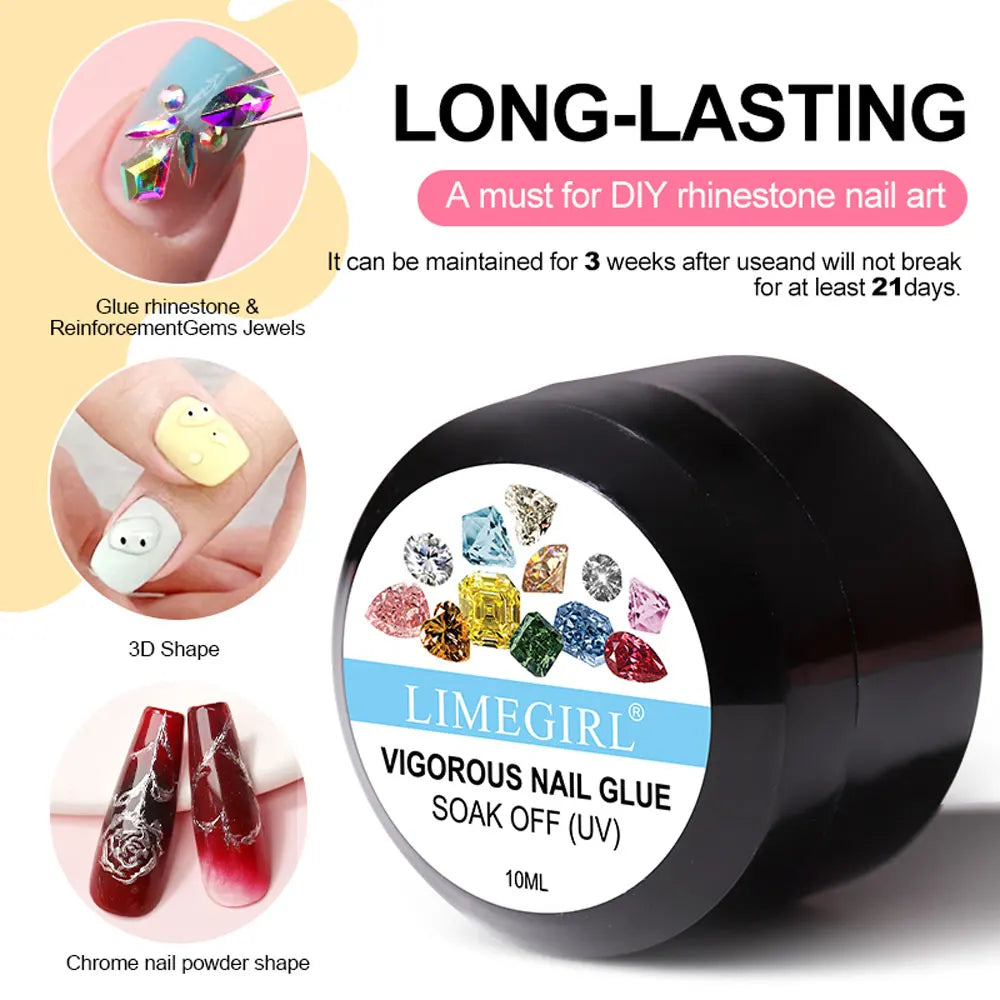 Limegirl UV Gel Kit With UV Lamp Magic Mirror Powder
