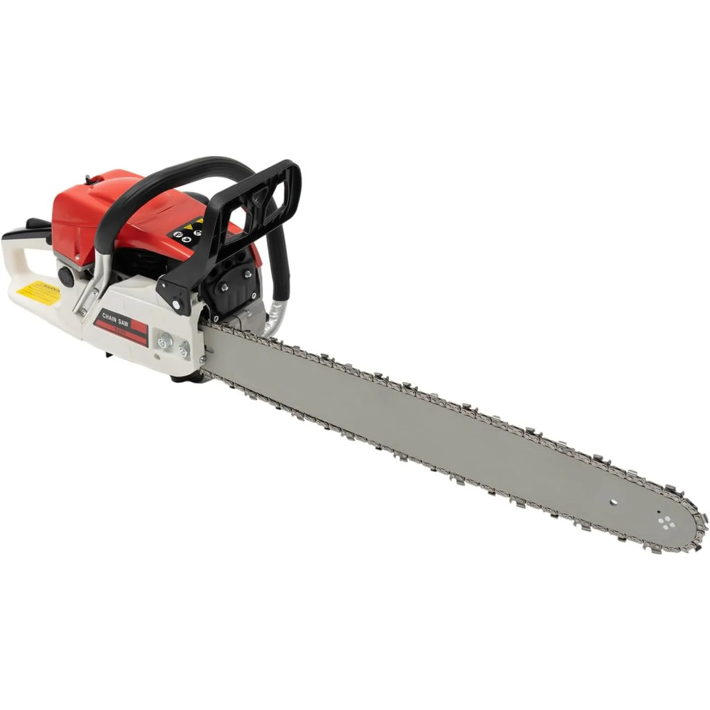 Gas Chainsaw 52cc Two-Stroke Portable Wood Cutting Tool