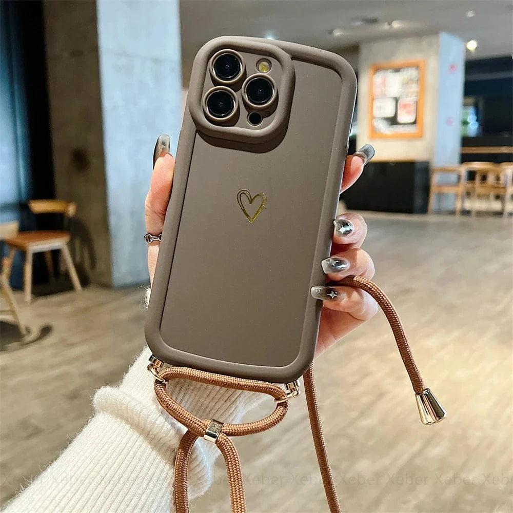 HeartLink Crossbody iPhone Case