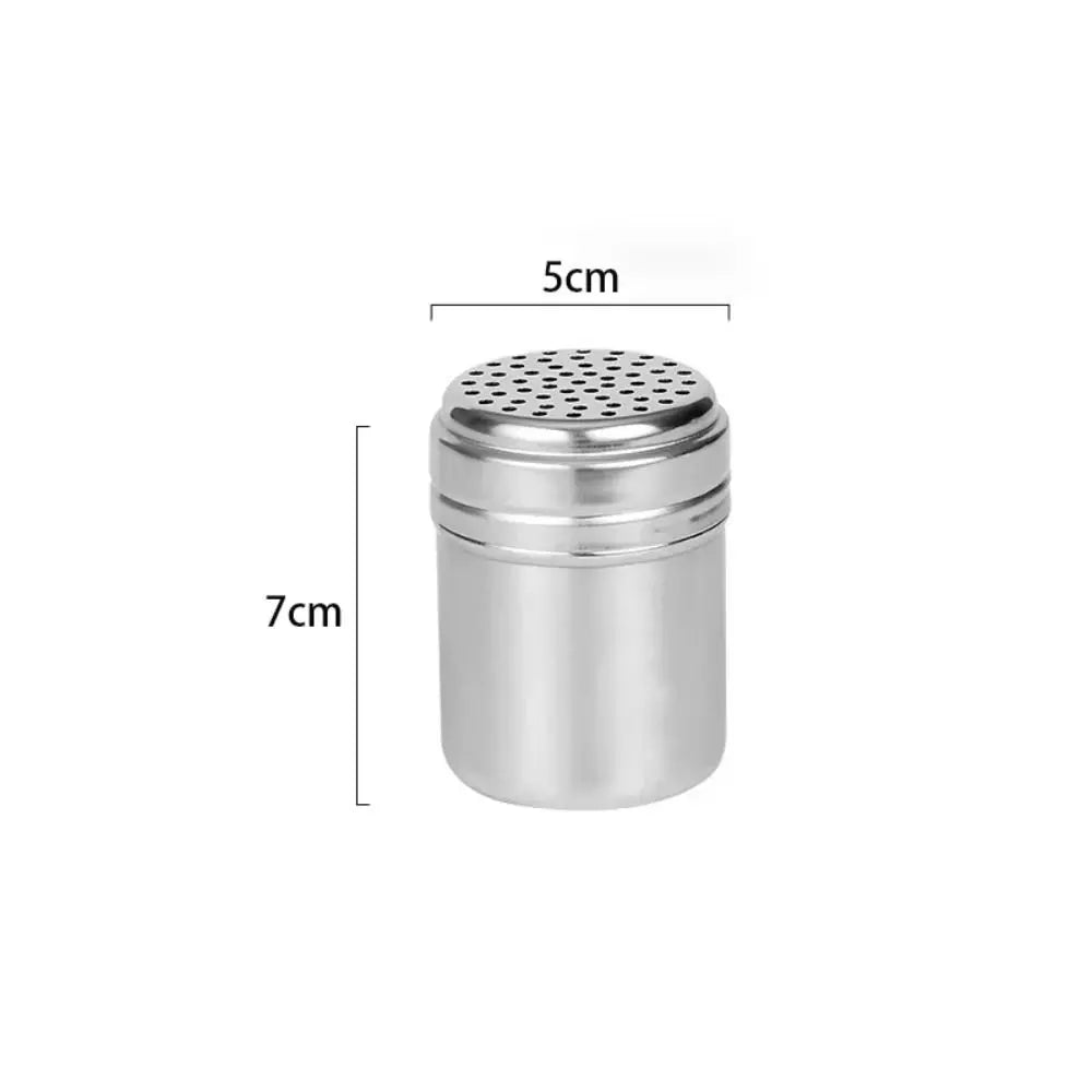 Stainless Steel Spice Jar With Rotating Cover Salt Sugar Shaker
