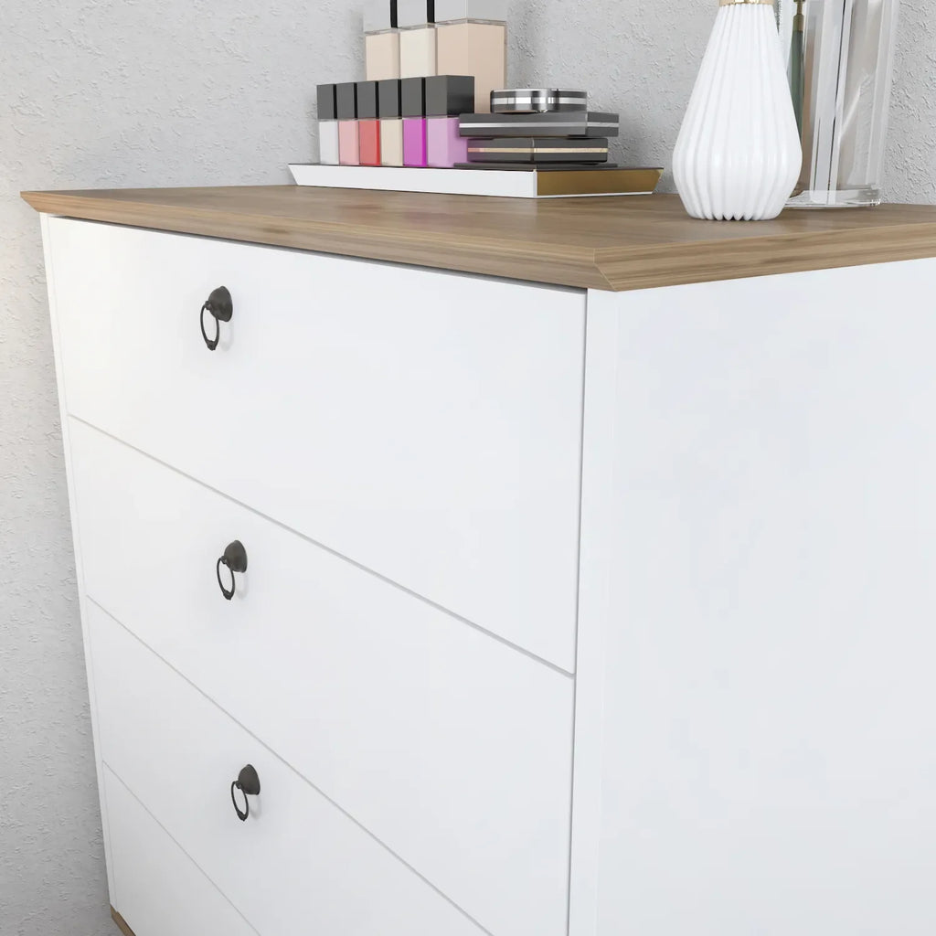 Sahra 28" Wide Modern Dresser with Four Drawers | Lingerie Chest