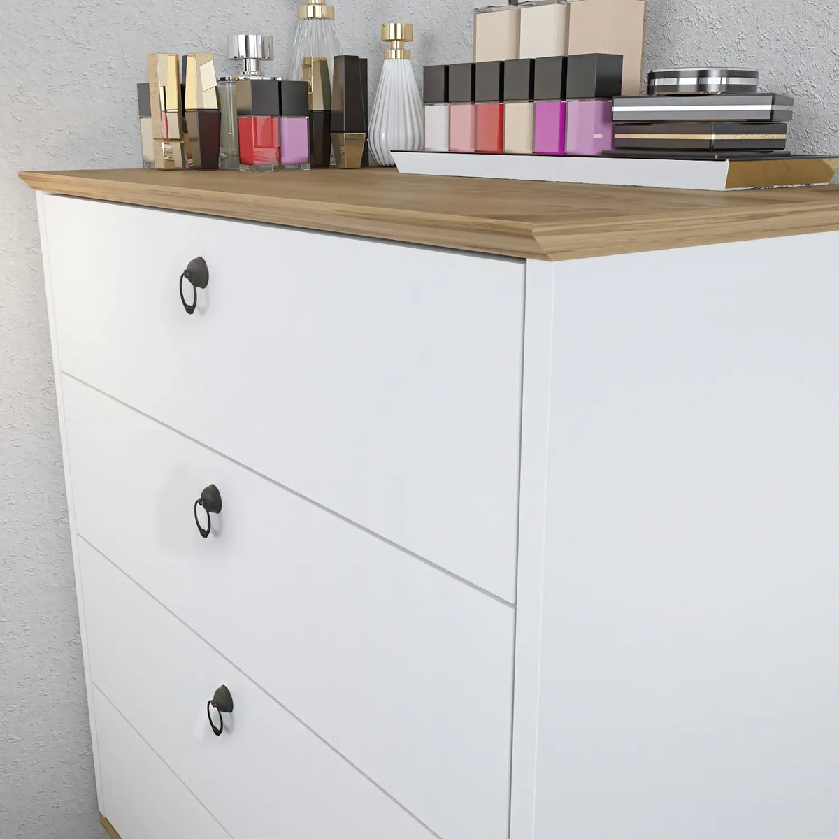 Sahra 28" Wide Modern Dresser with Four Drawers | Lingerie Chest