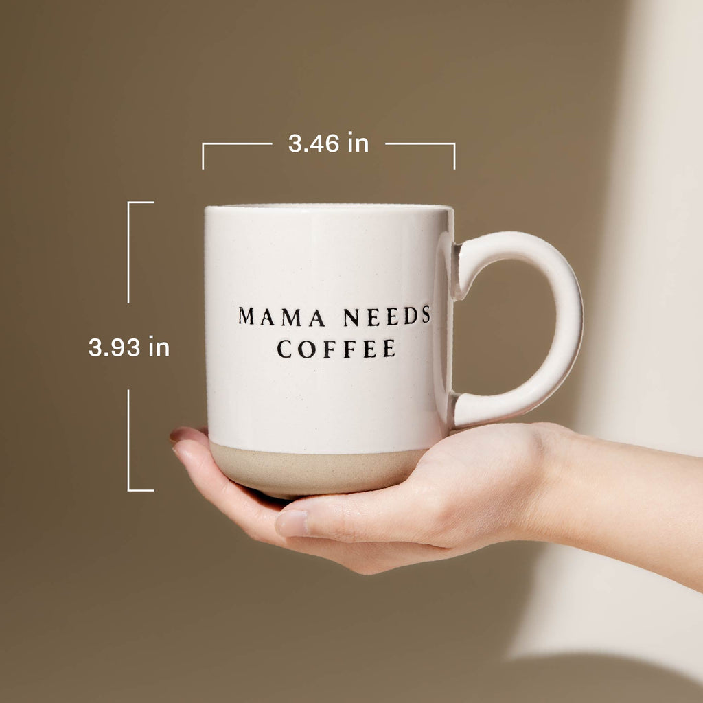Floral 14 oz Stoneware Coffee Mug