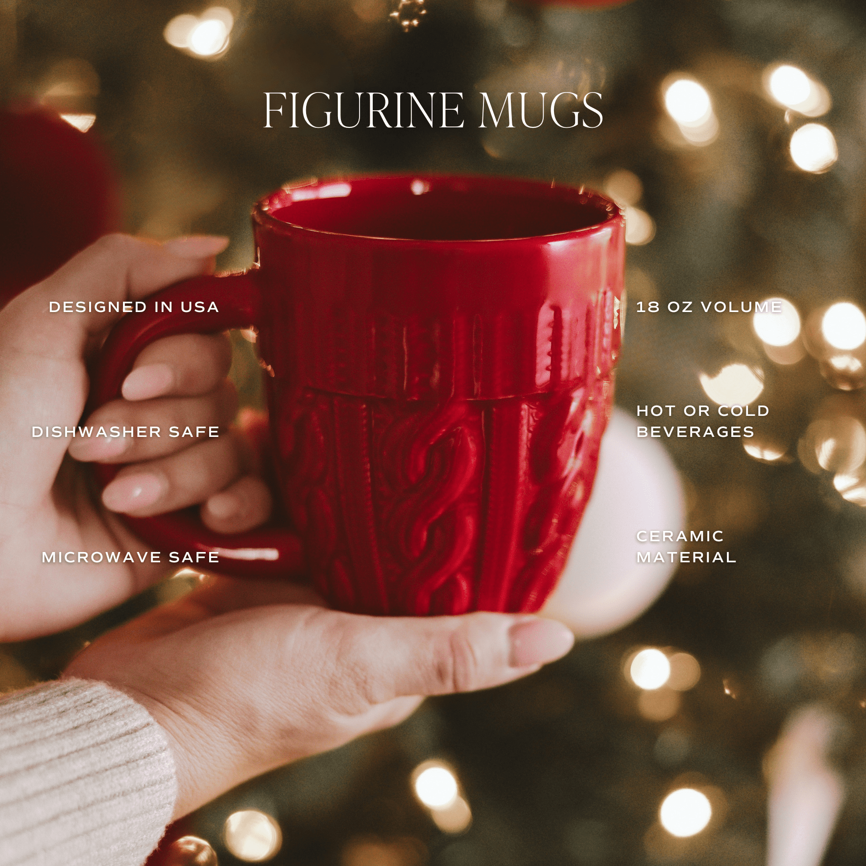 Red Sweater 18 oz Figural Coffee Mug