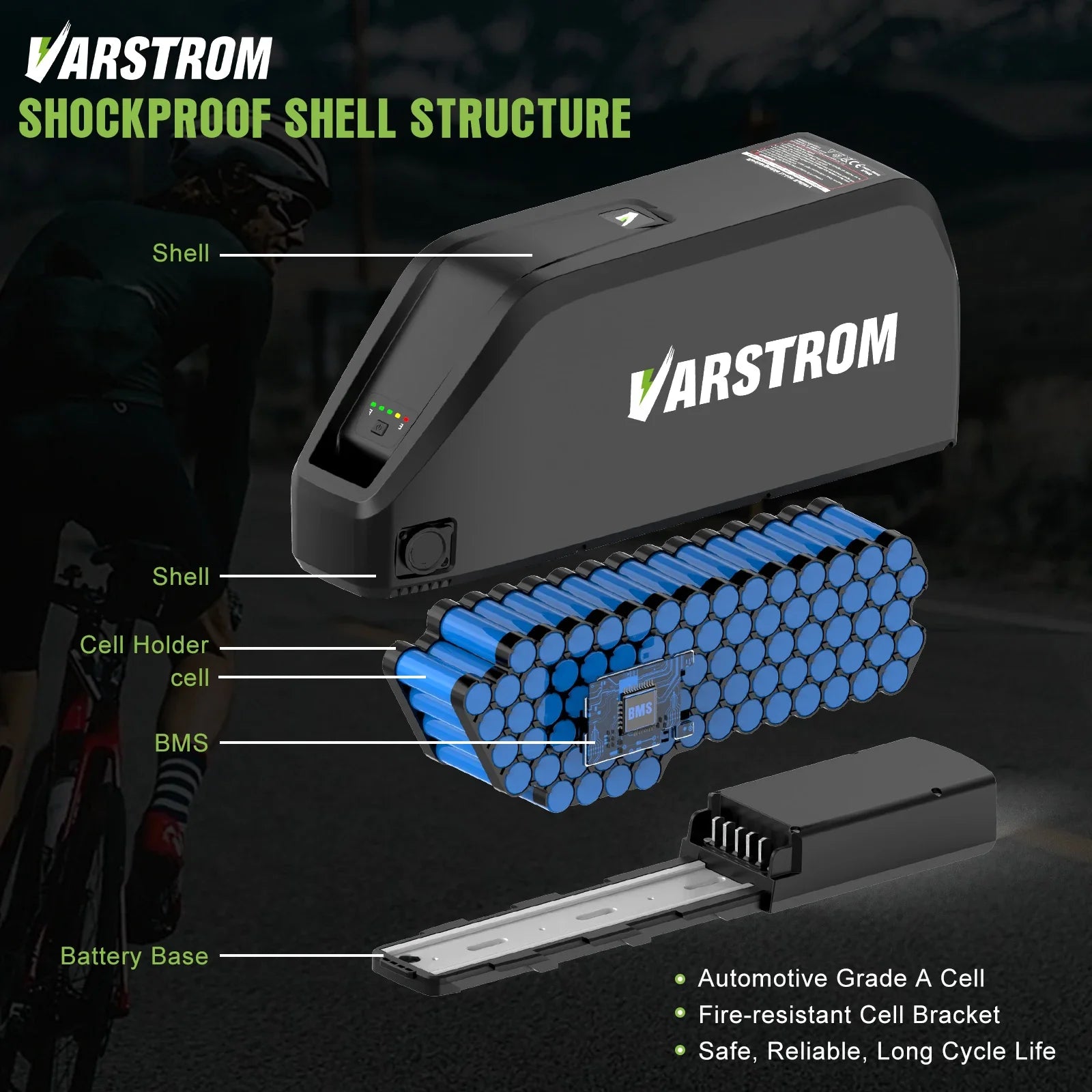 Hailong Max 48V 30Ah Ebike Battery Pack With 40A BMS