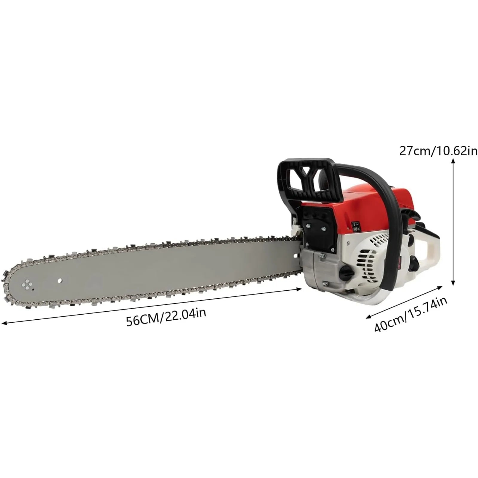 Gas Chainsaw 52cc Two-Stroke Portable Wood Cutting Tool