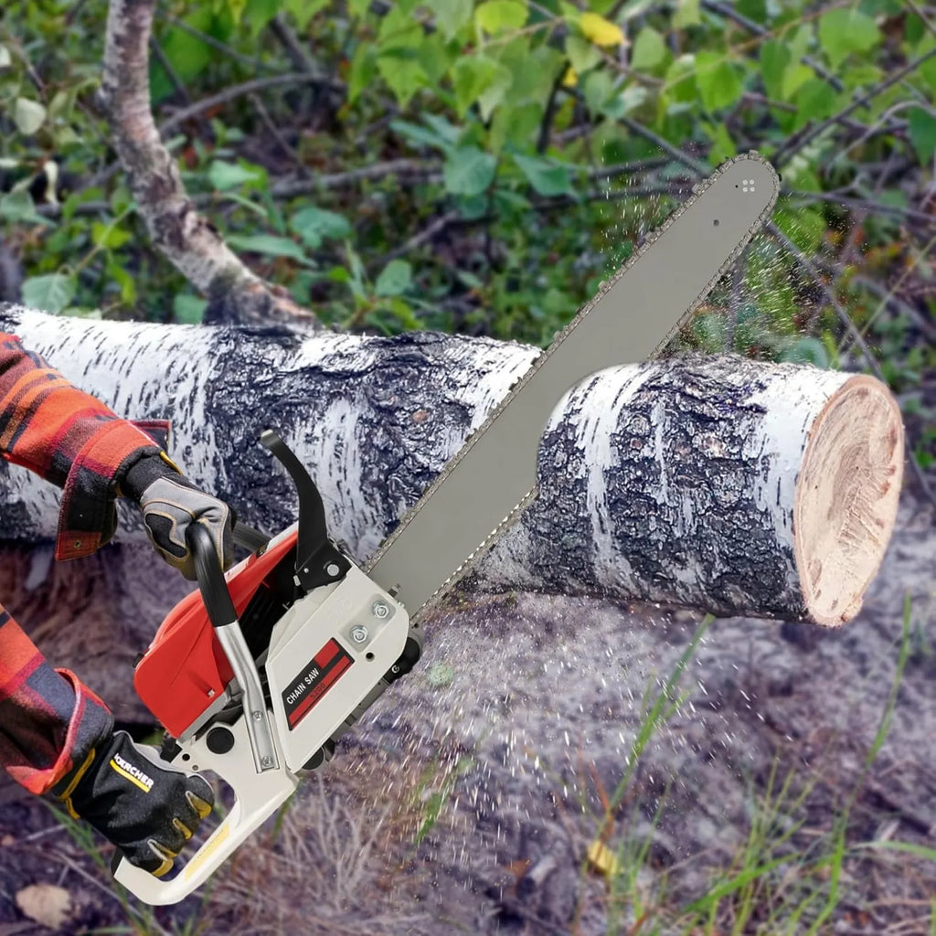Gas Chainsaw 52cc Two-Stroke Portable Wood Cutting Tool