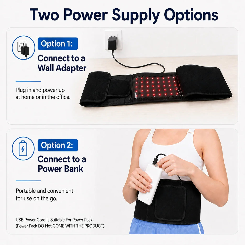 Red Light Therapy Belt 660nm 850nm Near Infrared For Muscle Relief