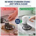 Effortless Electric Grease Scrubber Rechargeable Cordless Power Cleaning Brush