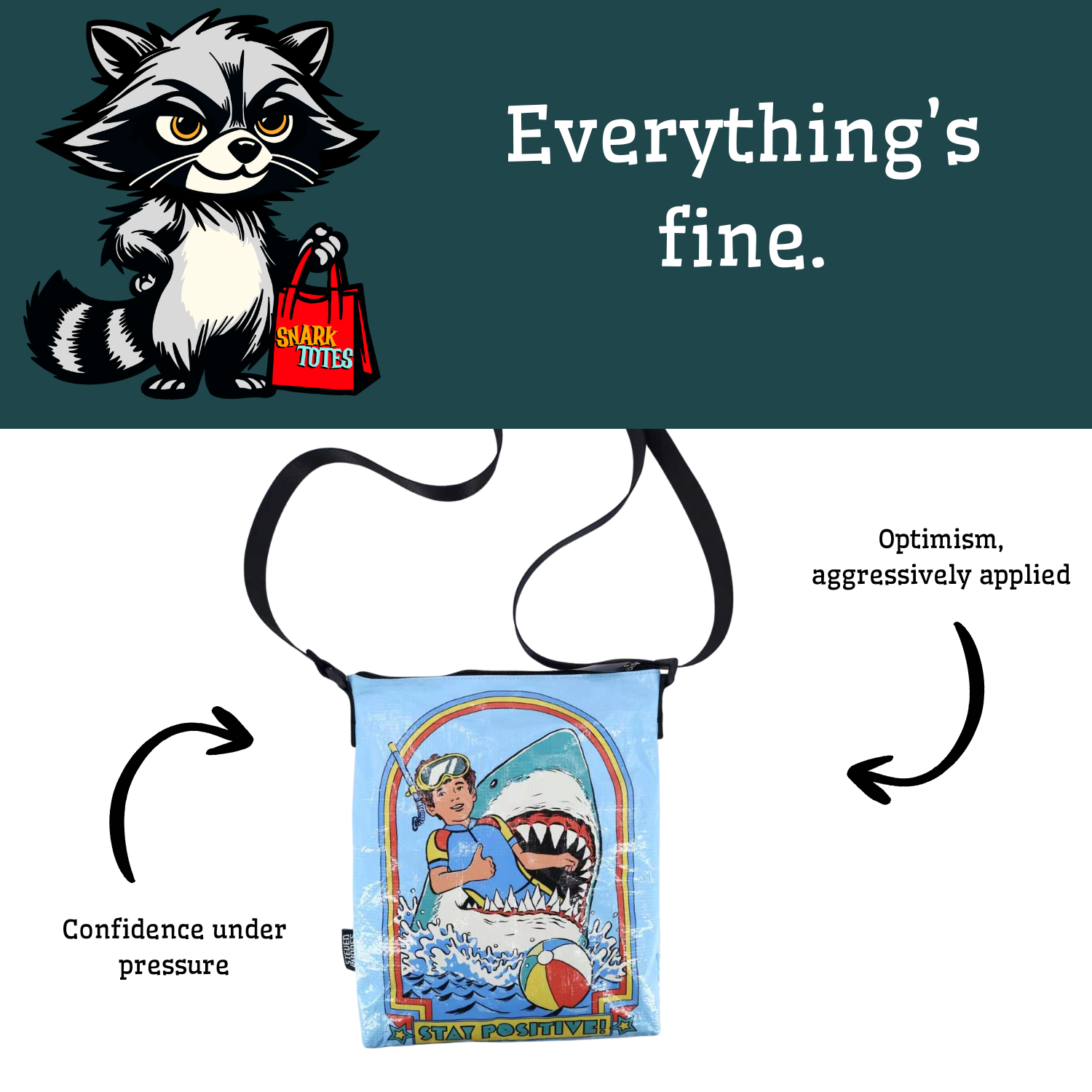 Stay Positive Messenger Bag