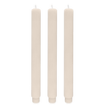 Fluted Taper Candles - Set of 3