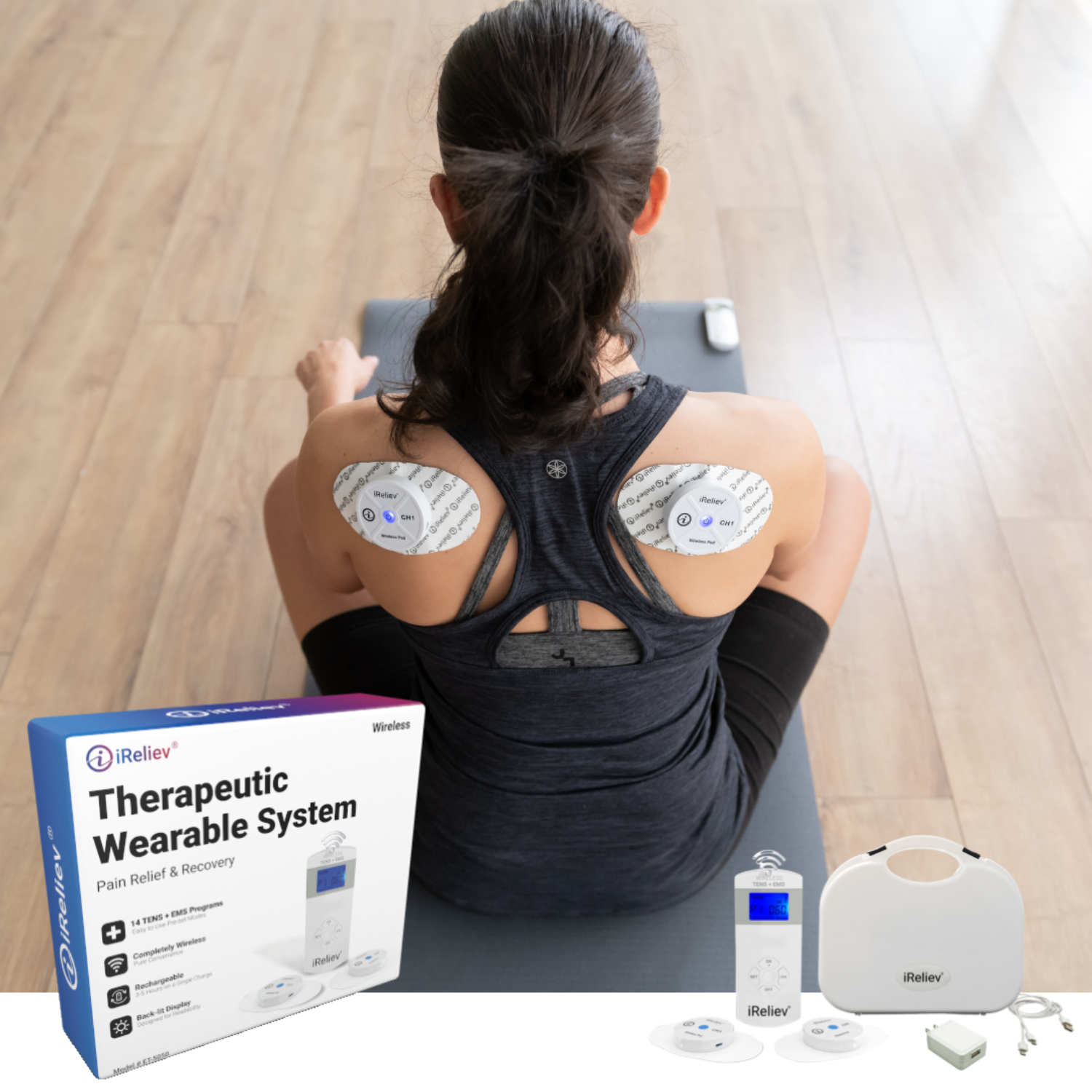 Therapeutic Wearable TENS+EMS System