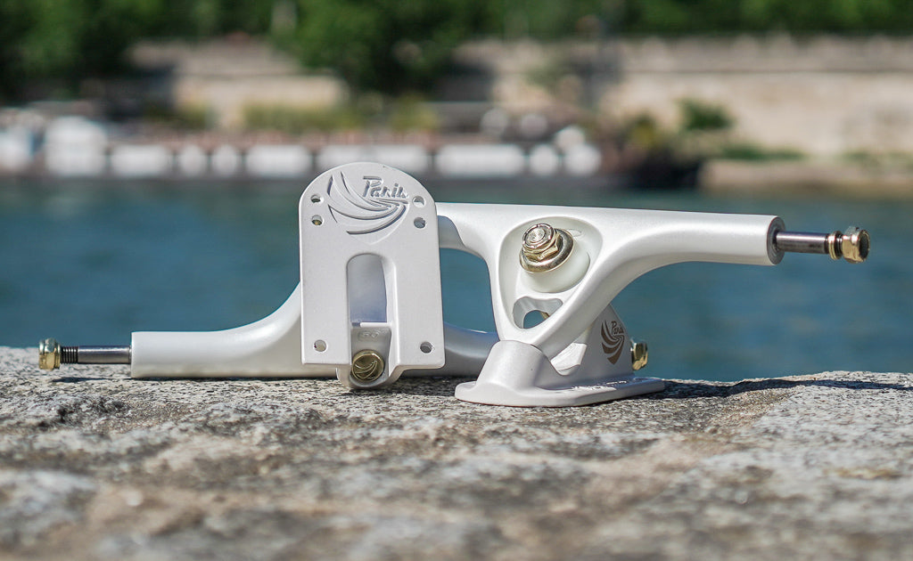V3 180mm 50º Longboard Trucks Pearl White