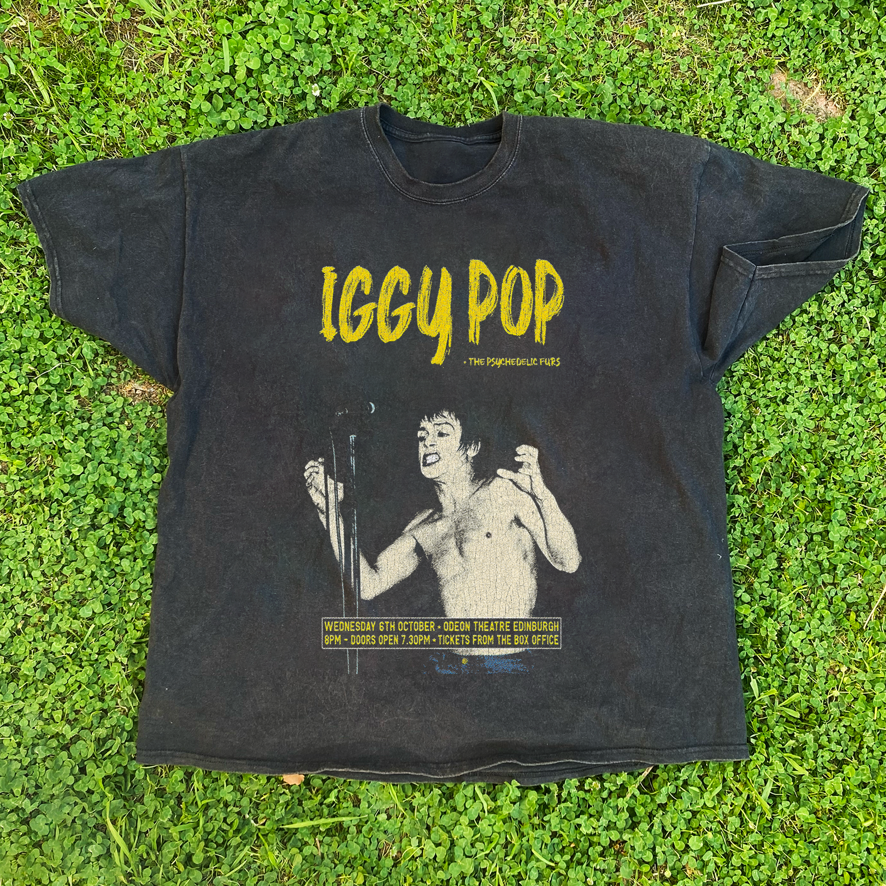 Vintage Iggy Pop Tour Black T-Shirt