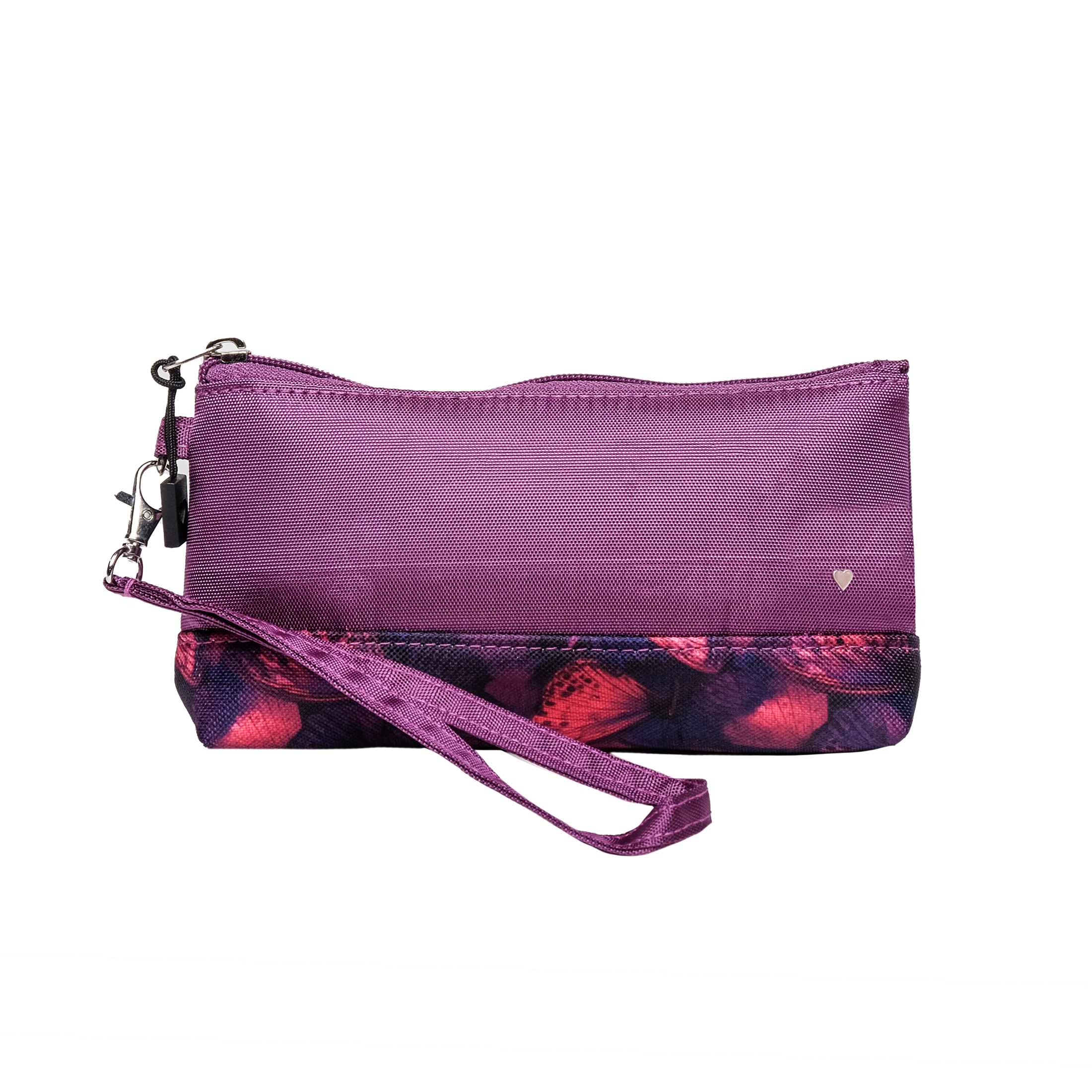 Butterfly Wings Wristlet with Removeable Strap