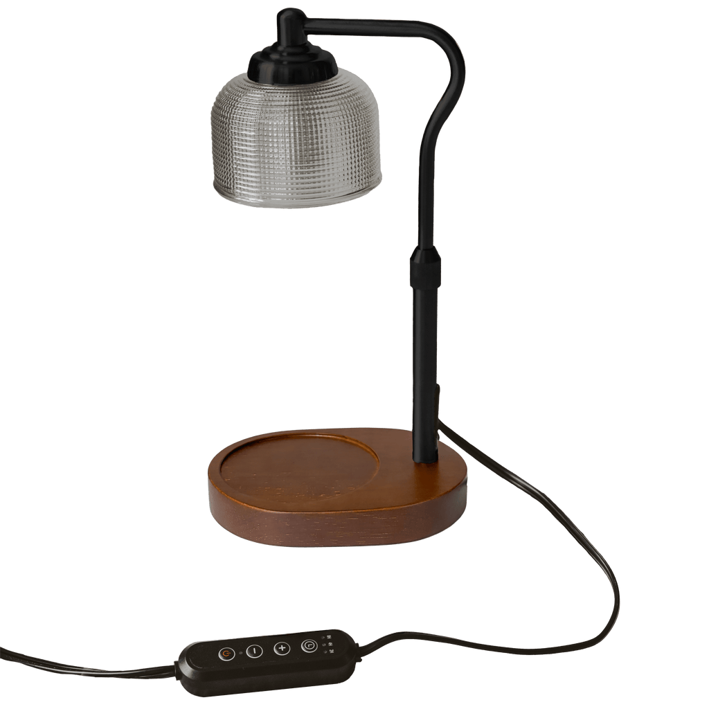 Candle Warmer Lamp with Wood Base