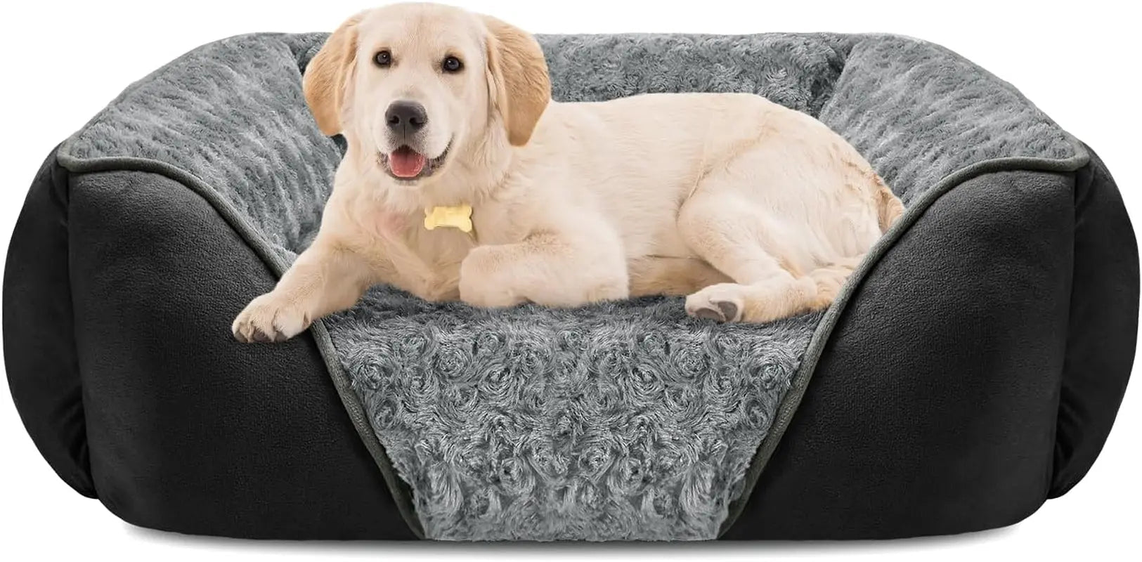 Washable Orthopedic Dog Bed – Soft Calming Pet Sofa for Small to Large Dogs