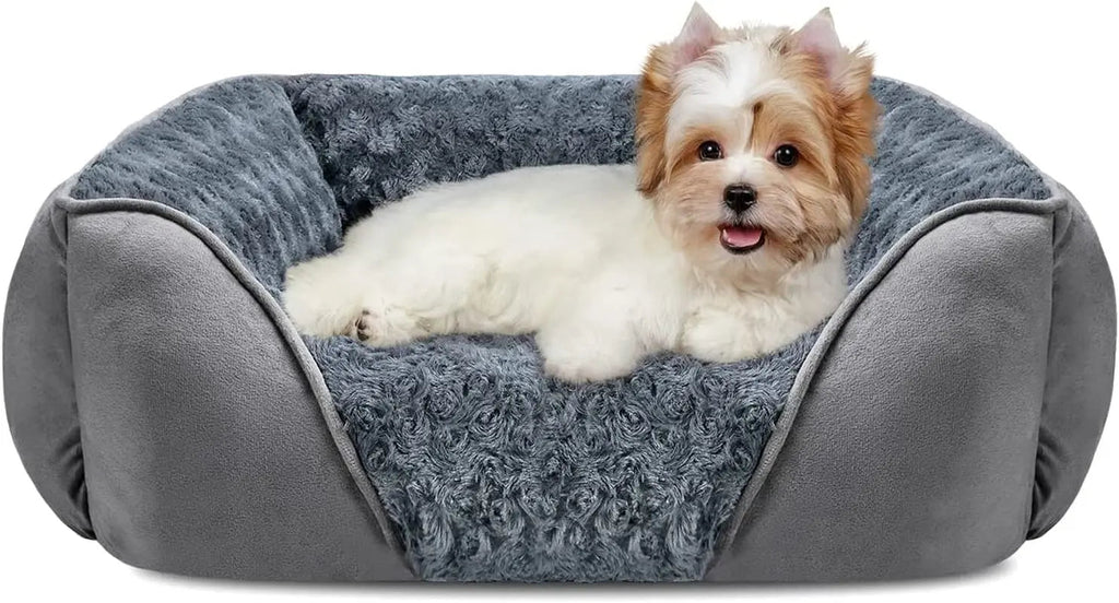 Washable Orthopedic Dog Bed – Soft Calming Pet Sofa for Small to Large Dogs