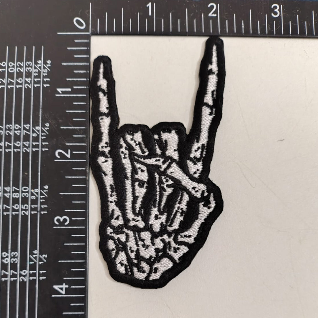 Skeleton Rock Hand Patch