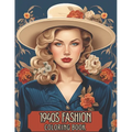 1940's Fashion Coloring Book: A Nostalgic Journey into 1940s Fashion Coloring Book - Paperback
