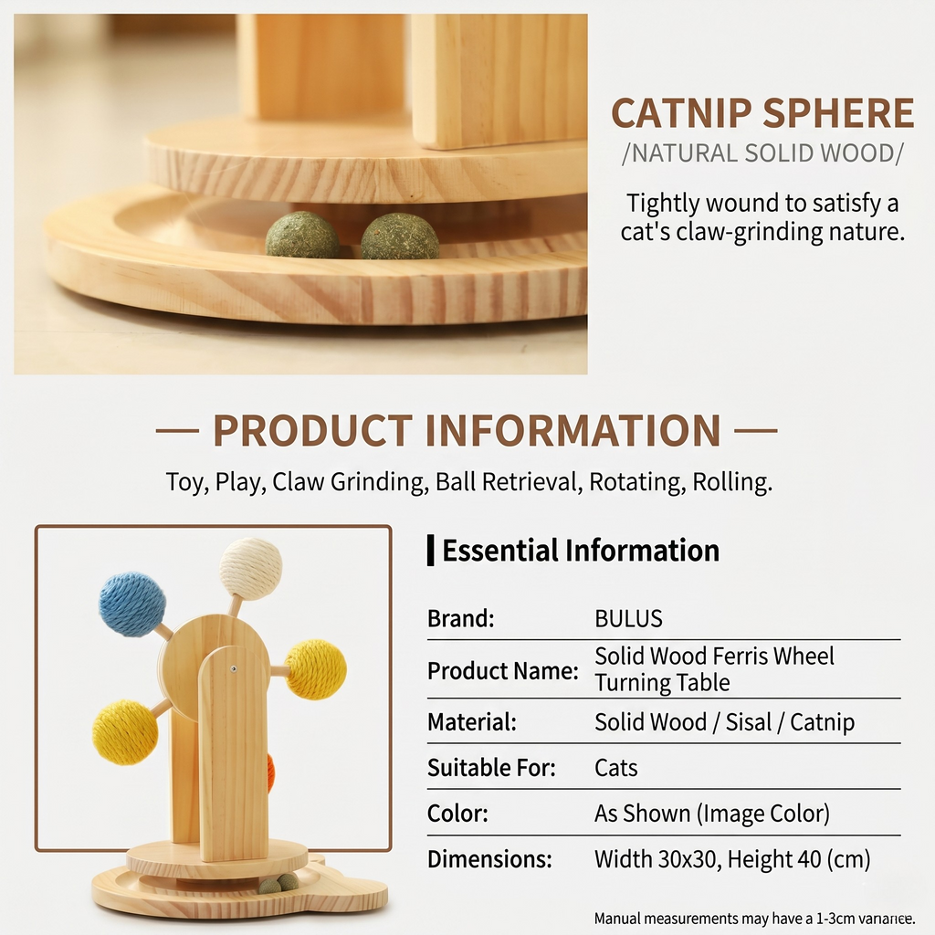 Interactive Ferris Wheel Cat Scratcher