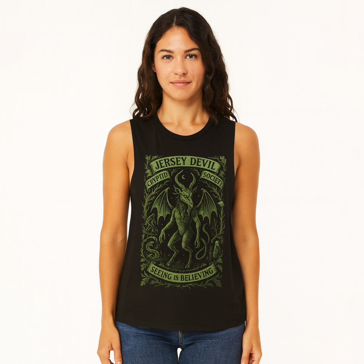 Jersey Devil Cryptid Society Girls Tank