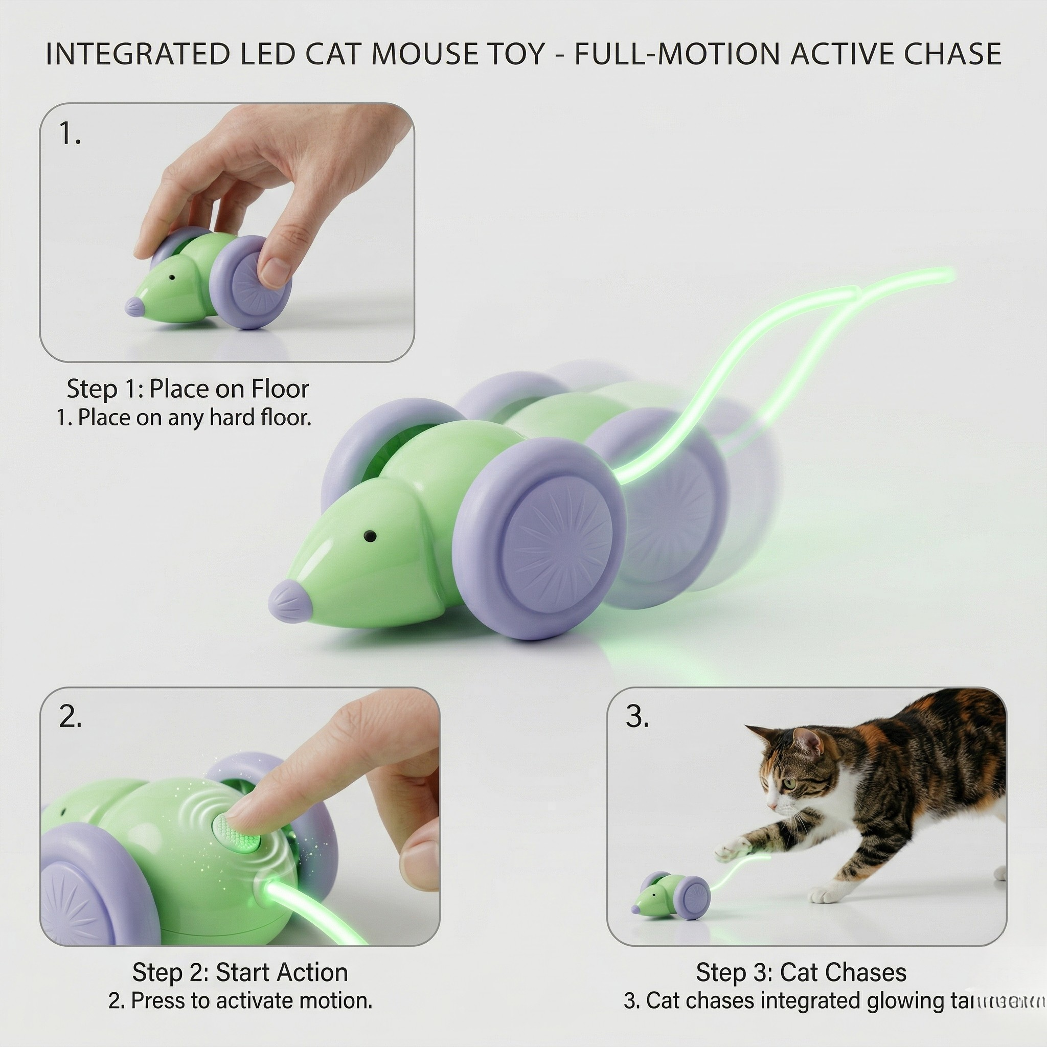 Interactive Mouse Toy for Cats