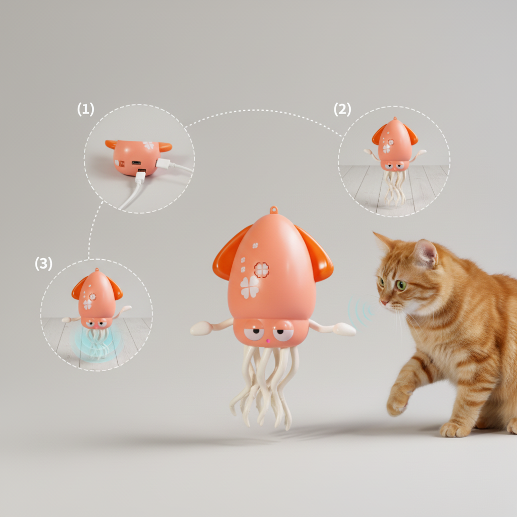 Interactive Dancing Octopus Toy