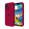 iPhone Camera Protection Silicone Case (Rose Red)