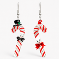 Candy Cane Couple Earrings by 50's Vintage Dame x Lipstick & Chrome