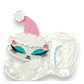 Christmas Cat Nap Brooch by Miss Fluff x Lipstick & Chrome