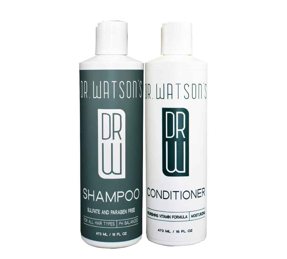 Trio of Sulfate Free Shampoo & Vitamin Rich Conditioner & Invigorating Body Wash | Dr. Watson's