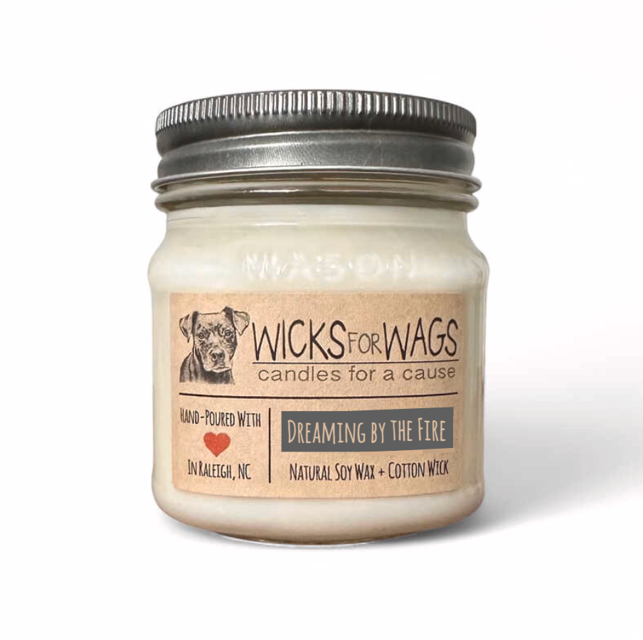 Dreaming by the Fire |  8 oz Mason Jar