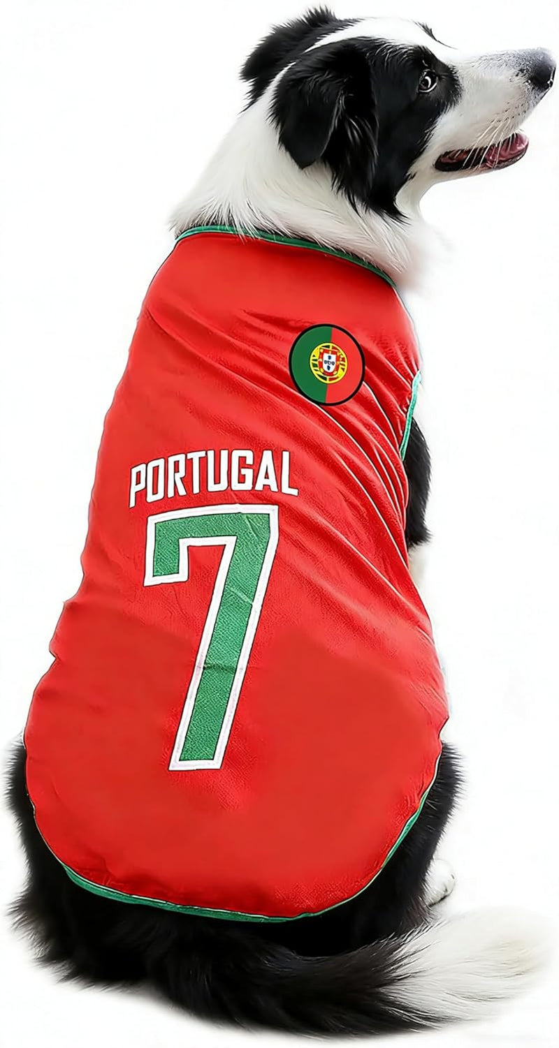 2026 World Cup Soccer Jersey Mesh Pet Shirt Small to 6XL