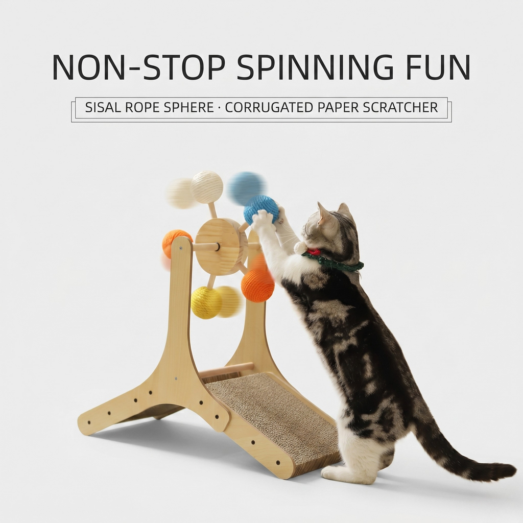 Interactive Ferris Wheel Cat Scratcher