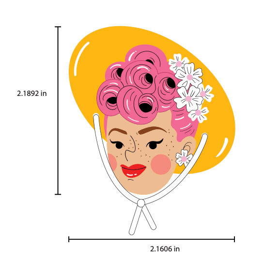 Elizabeth Brooch by Marla VonDuta x Lipstick & Chrome