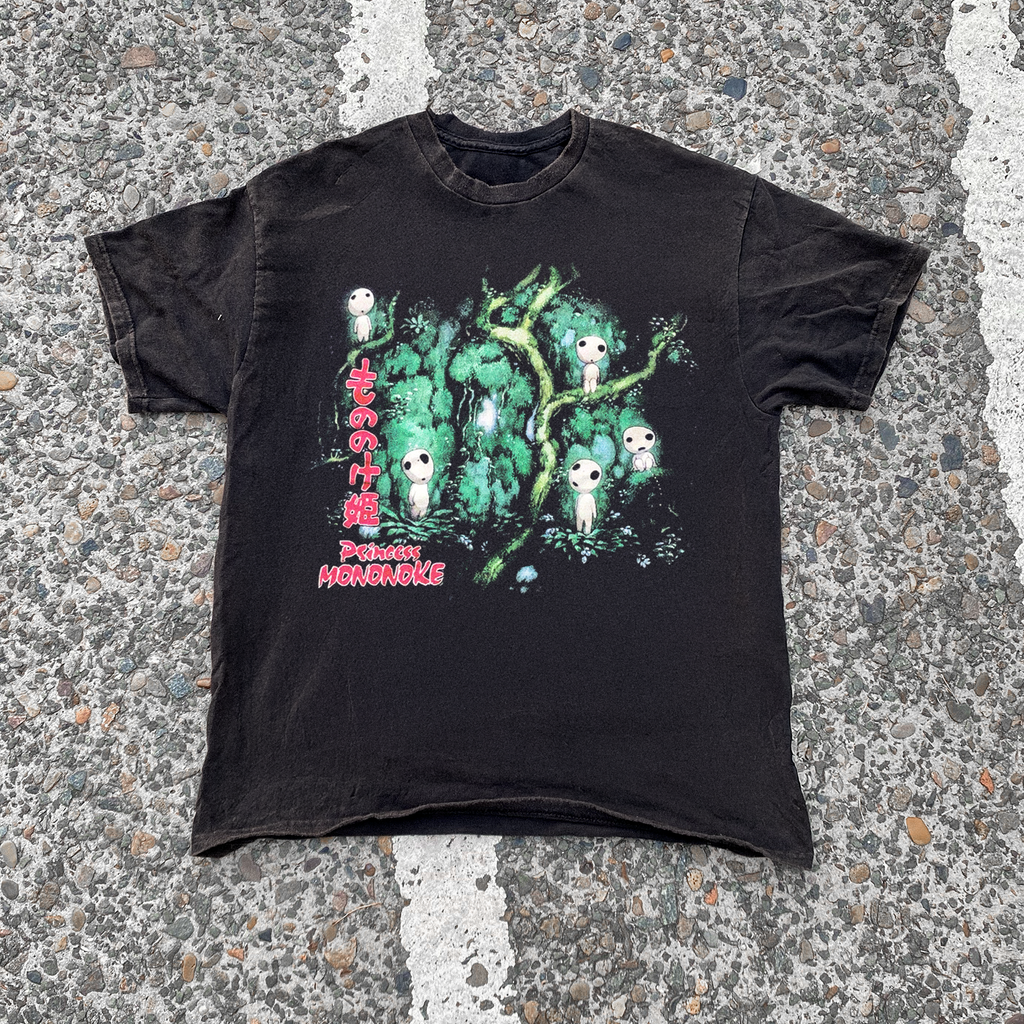 Princess Mononoke 'Kodama' Vintage Black Promo Tee