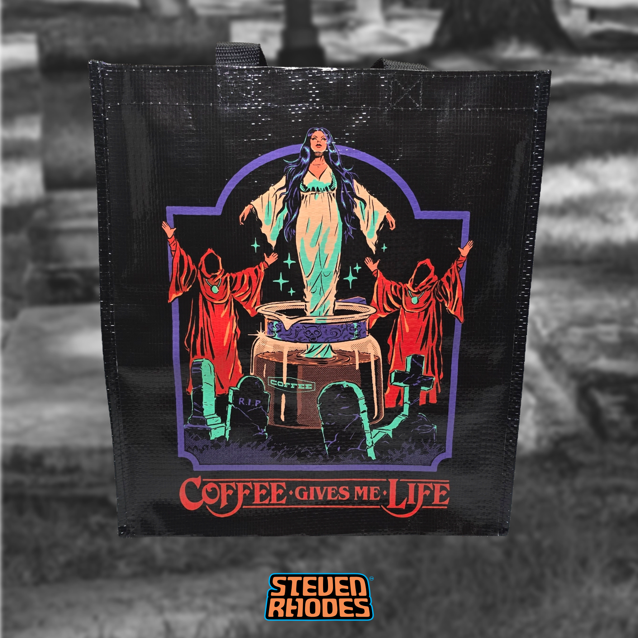 Coffee Gives Me Life Grocery Tote