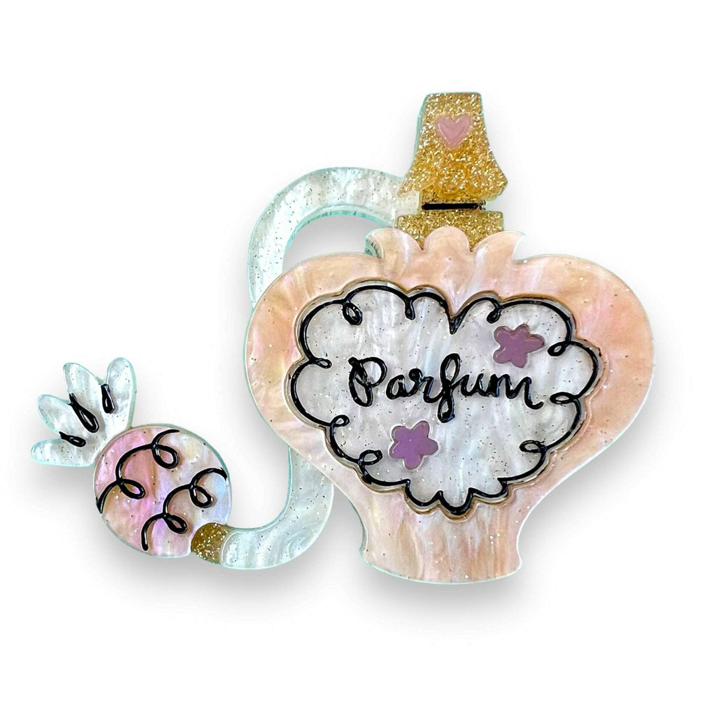 Glamour in a Bottle Purple Brooch by Asia Ellington x Lipstick & Chrome